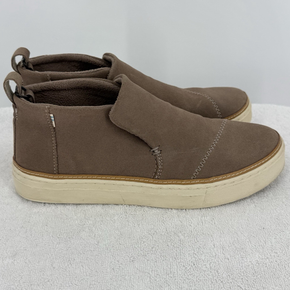 Tom’s Paxton Beige Suede Leather Bootie Women’s Size 9.5